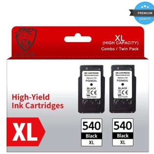 Twin Pack Canon Pixma PG-540XL Black Ink Cartridge PG540 TS5150 MG3650s MG4250