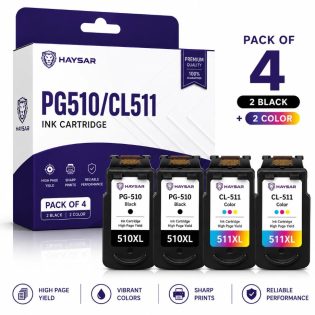 4 Pack Ink for PG510 CL511 Canon Pixma iP2702 MP230 MP235 MX360 MX410 MX320